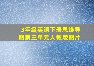 3年级英语下册思维导图第三单元人教版图片