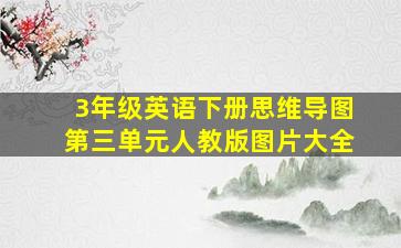 3年级英语下册思维导图第三单元人教版图片大全