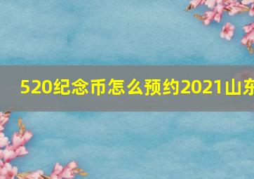 520纪念币怎么预约2021山东