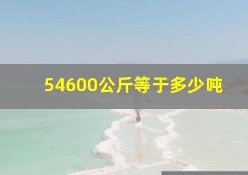 54600公斤等于多少吨