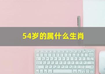 54岁的属什么生肖