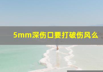 5mm深伤口要打破伤风么