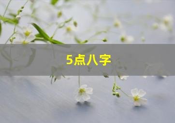 5点八字