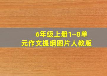 6年级上册1~8单元作文提纲图片人教版