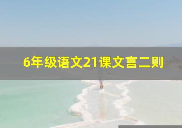 6年级语文21课文言二则