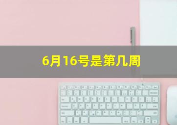 6月16号是第几周