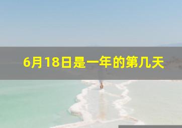 6月18日是一年的第几天