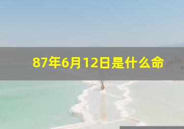 87年6月12日是什么命