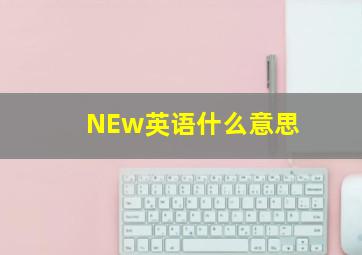 NEw英语什么意思