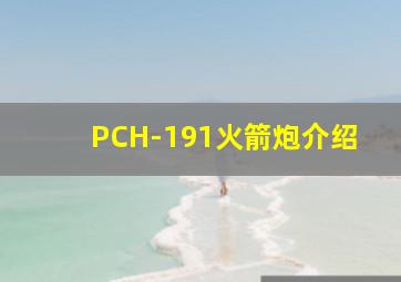 PCH-191火箭炮介绍