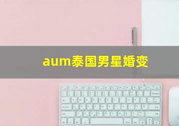 aum泰国男星婚变