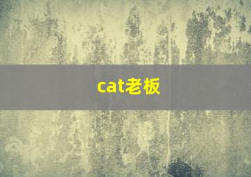 cat老板