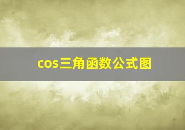 cos三角函数公式图