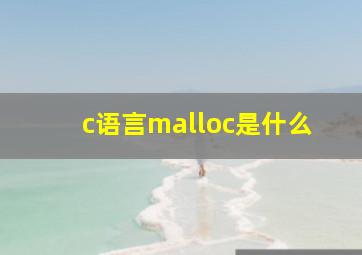 c语言malloc是什么