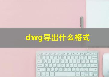 dwg导出什么格式