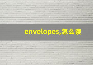 envelopes,怎么读