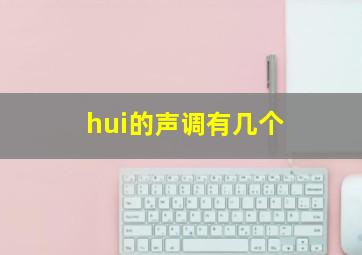 hui的声调有几个