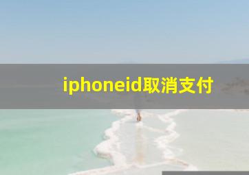 iphoneid取消支付