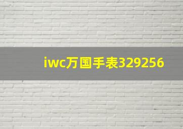 iwc万国手表329256