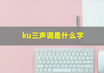 ku三声调是什么字