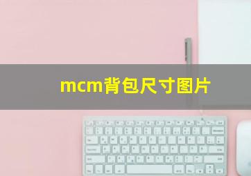 mcm背包尺寸图片