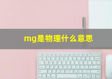 mg是物理什么意思