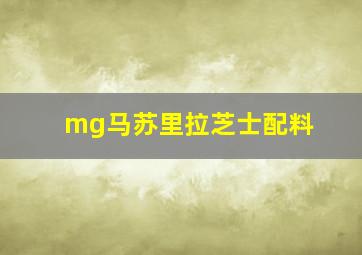 mg马苏里拉芝士配料