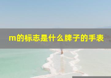 m的标志是什么牌子的手表