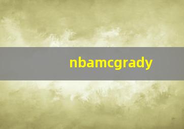 nbamcgrady