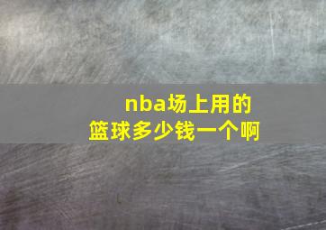 nba场上用的篮球多少钱一个啊