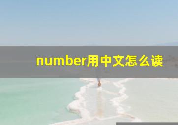 number用中文怎么读