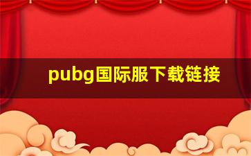 pubg国际服下载链接