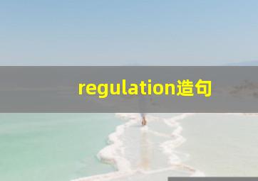 regulation造句