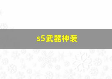 s5武器神装