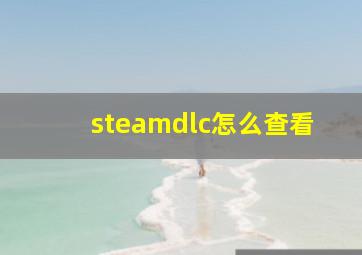 steamdlc怎么查看