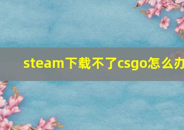 steam下载不了csgo怎么办