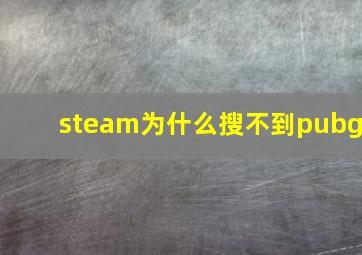 steam为什么搜不到pubg