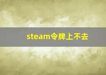 steam令牌上不去