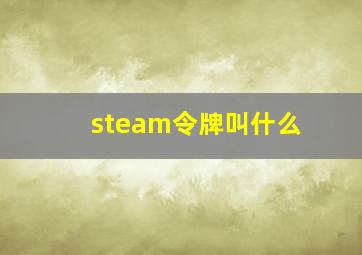 steam令牌叫什么