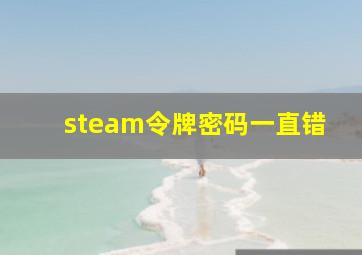 steam令牌密码一直错