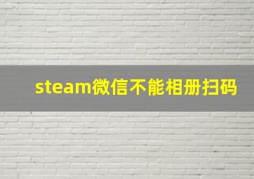 steam微信不能相册扫码