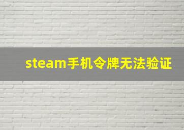 steam手机令牌无法验证