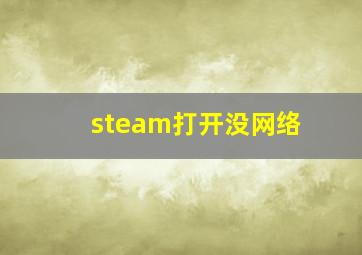 steam打开没网络