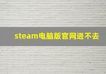 steam电脑版官网进不去