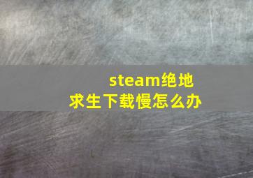 steam绝地求生下载慢怎么办