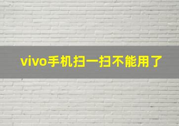 vivo手机扫一扫不能用了