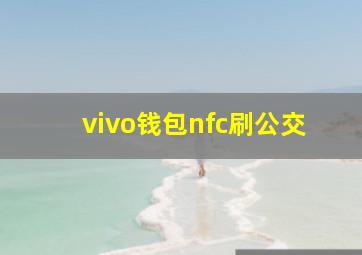 vivo钱包nfc刷公交