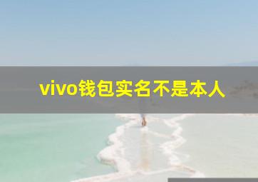 vivo钱包实名不是本人