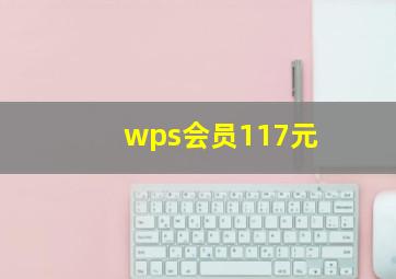 wps会员117元