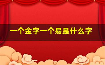 一个金字一个易是什么字